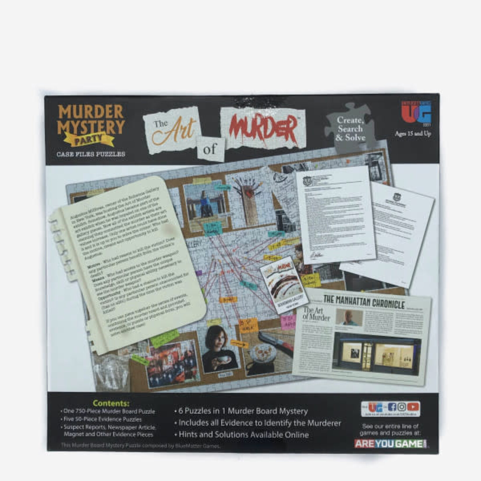 University Games Murder Mystery Party: Case Files Puzzles - Art of Murder, The