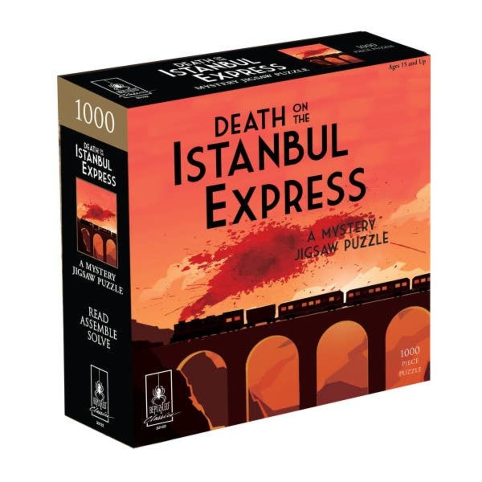 University Games Death on the Istanbul Express - A Mystery Jigsaw Puzzle