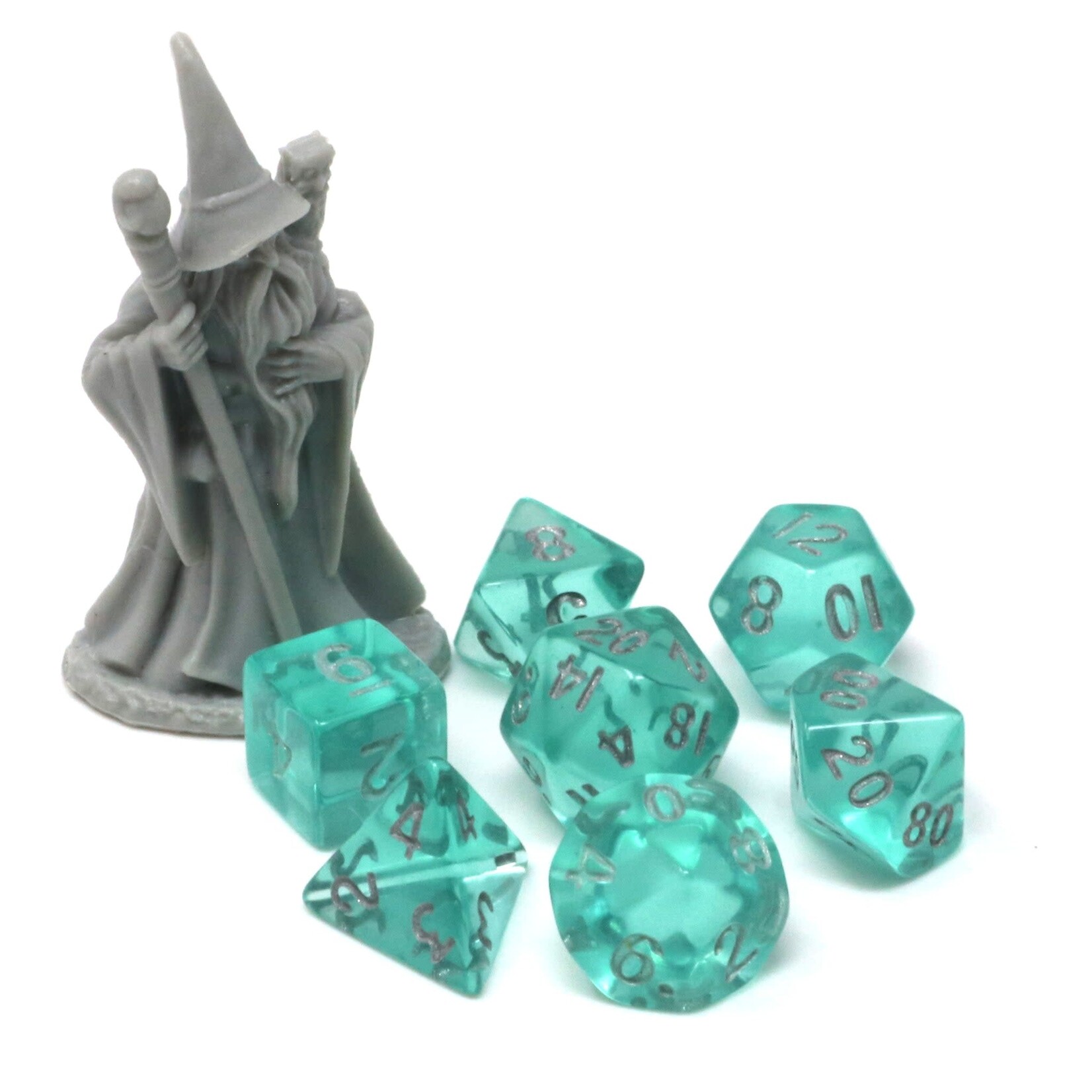Die Hard Dice Critlings 7 Piece Mini RPG Set - Minty Breeze