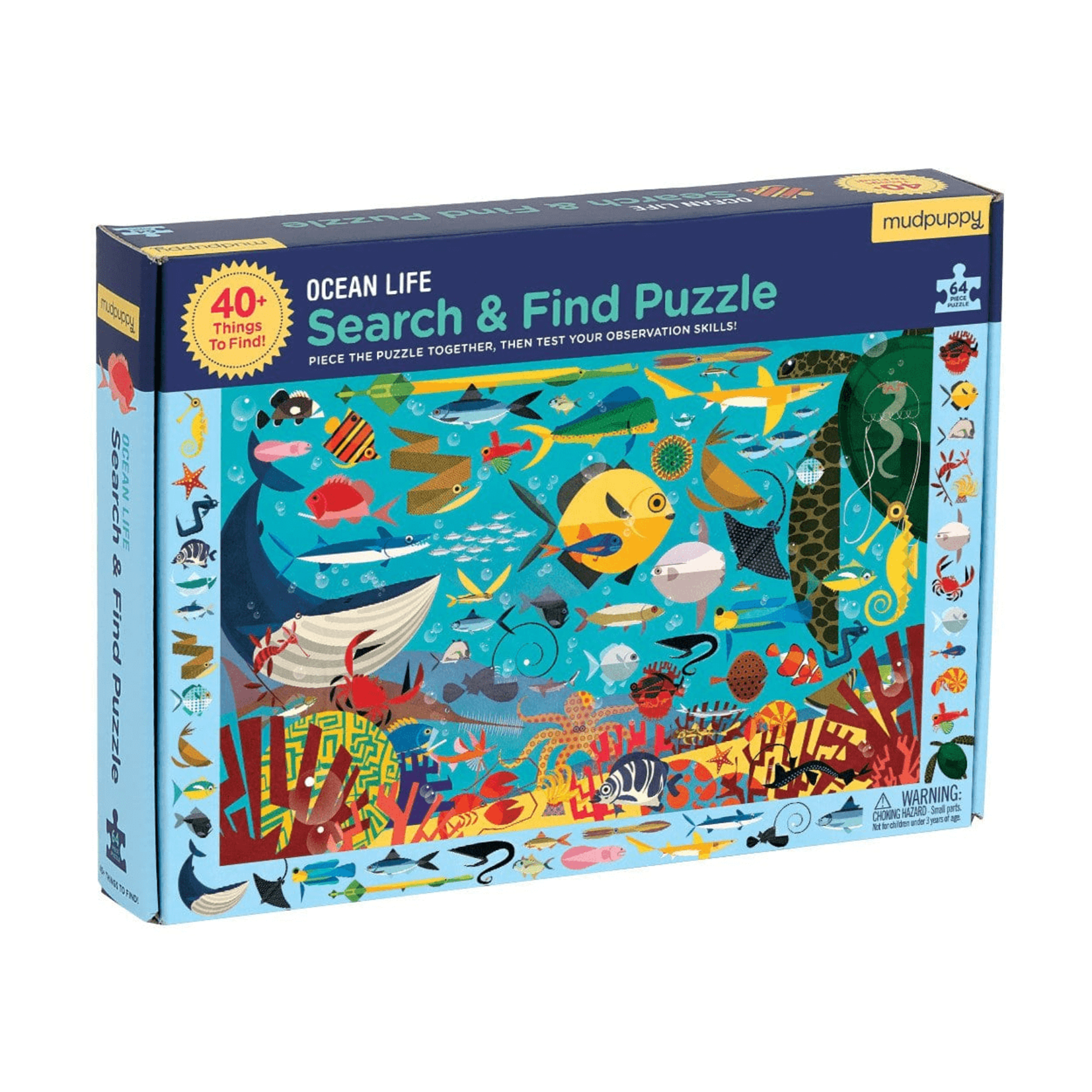 Mudpuppy Search & Find 64 Piece Puzzle - Ocean Life