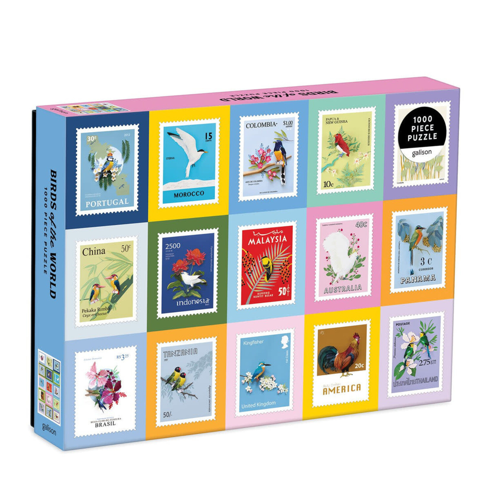 galison Birds of the World 1000 Piece Jigsaw Puzzle