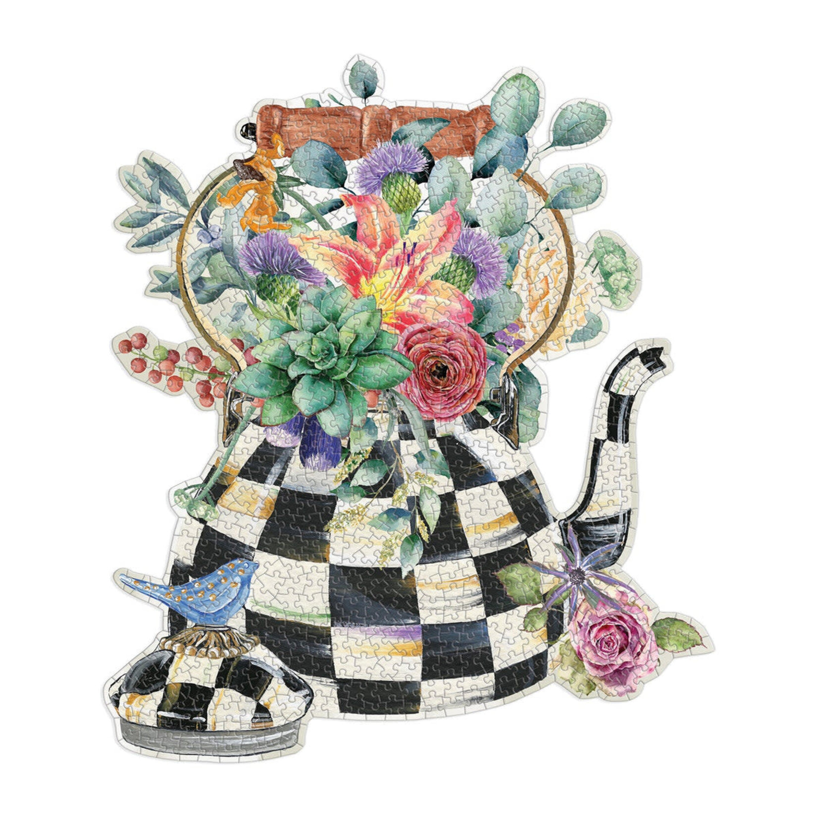 galison Blooming Kettle 750 Piece Shaped Puzzle
