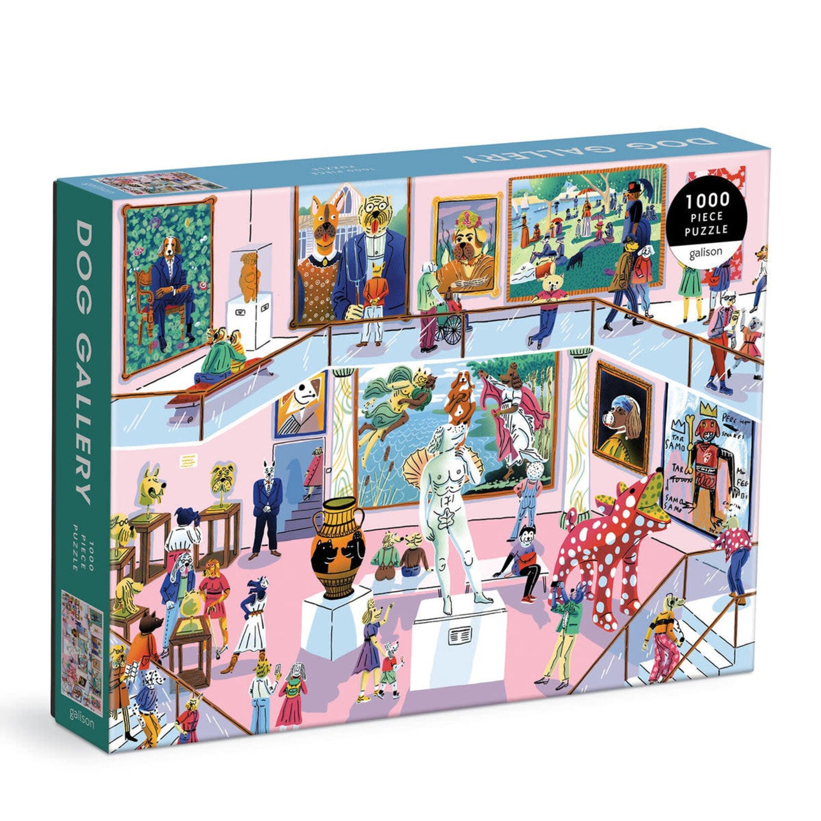galison Dog Gallery 1000 Piece Puzzle