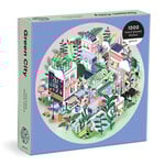 galison Green City 1000 Piece Round Puzzle