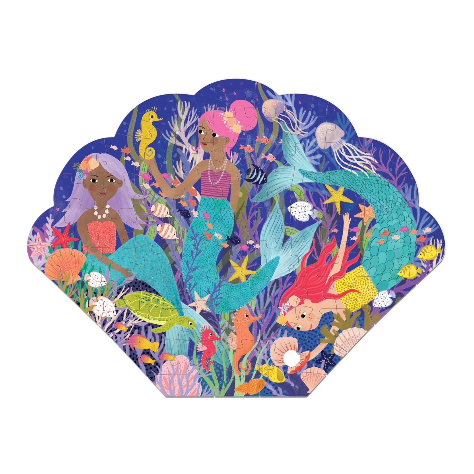 Mudpuppy Shaped Puzzle - Mermaid Cove 75 Pieces