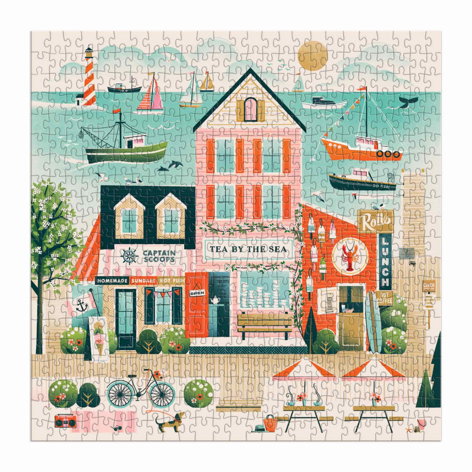 galison Beside the Sea 500 Piece Puzzle