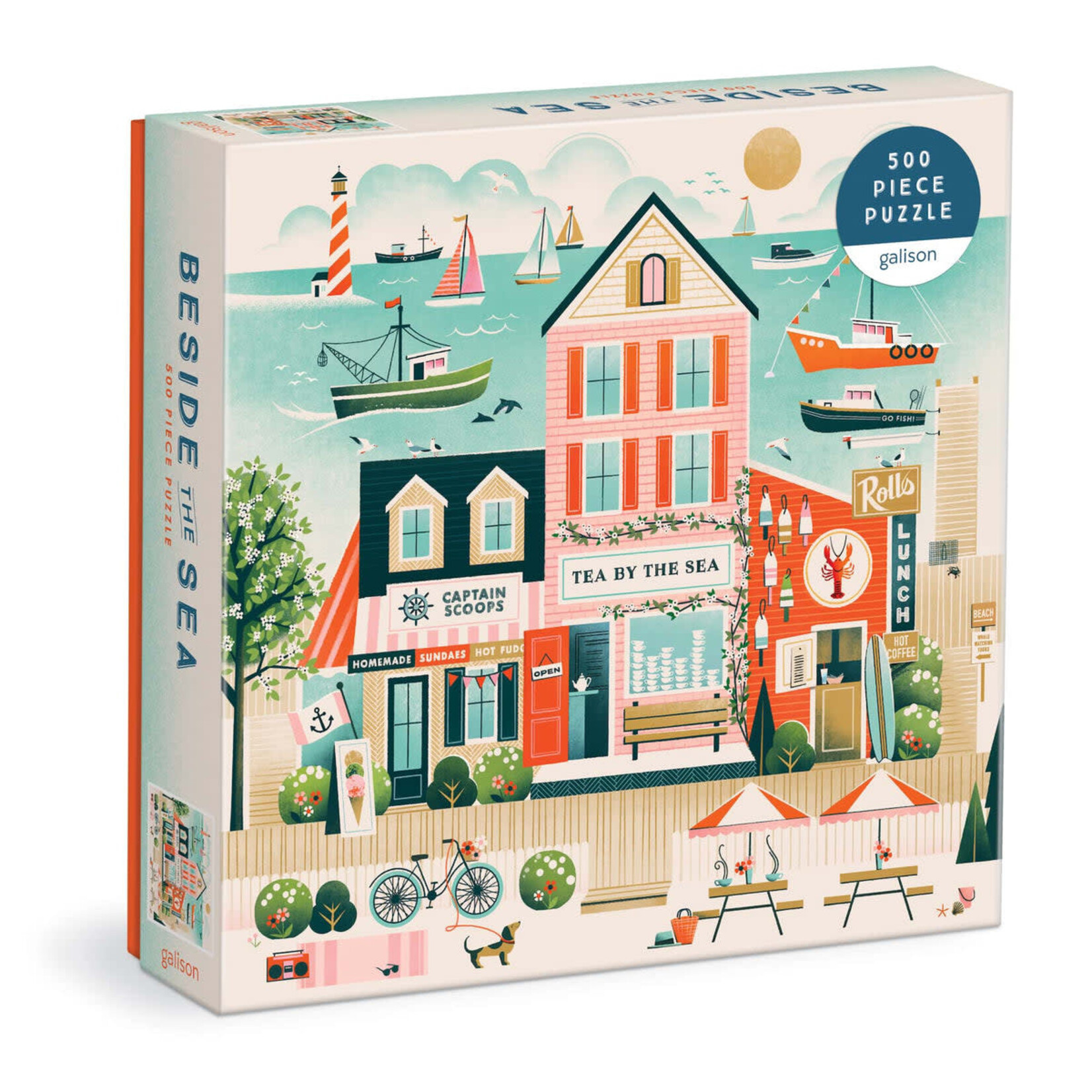 galison Beside the Sea 500 Piece Puzzle