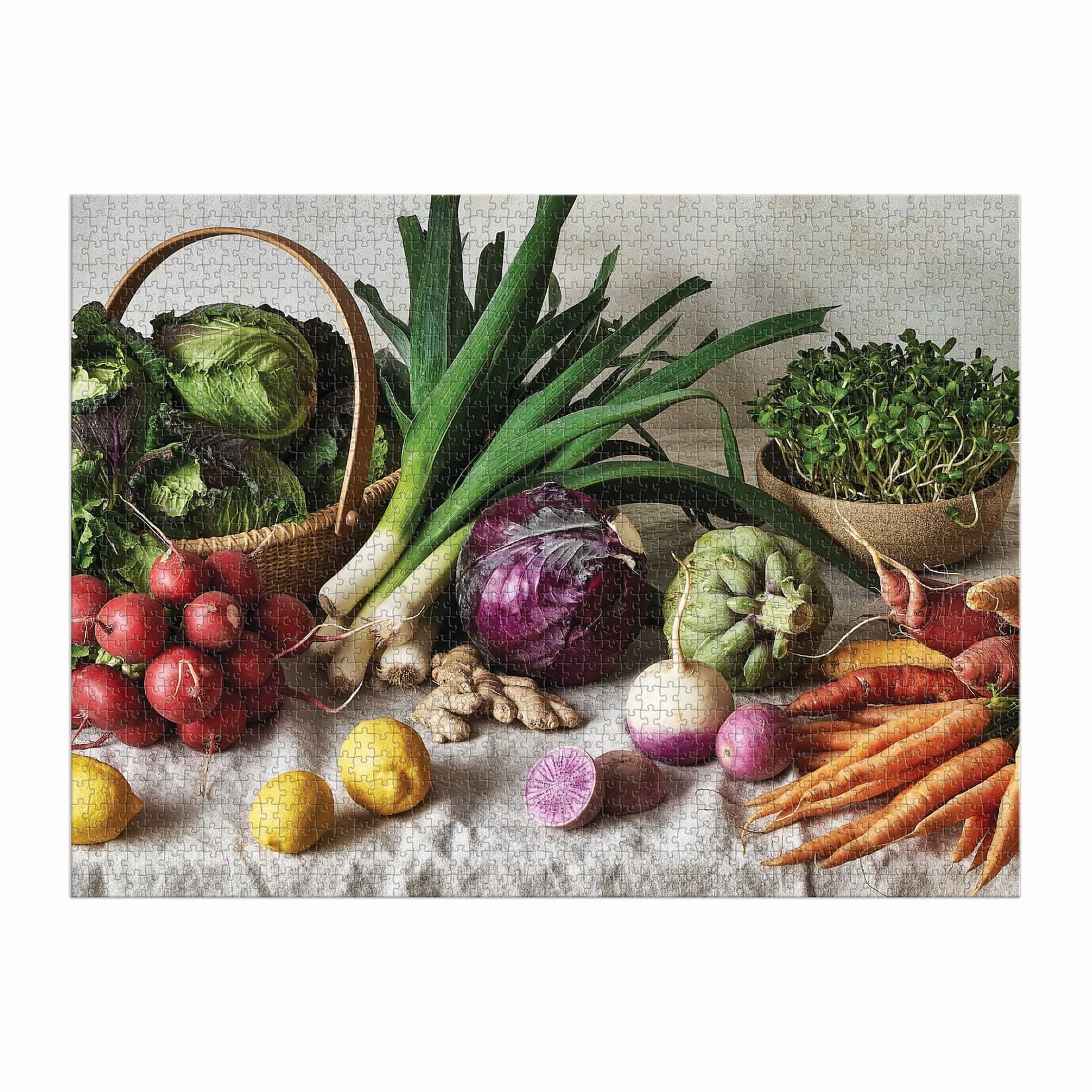 galison Greenmarket Table, The 1500 Piece Puzzle