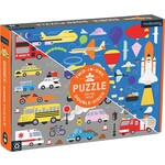 Mudpuppy Double-Sided Puzzle - On the Move 100 Pieces