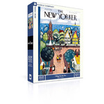 New York Puzzle Co New Yorker, The - Village by the Sea 1000 Piece Puzzle