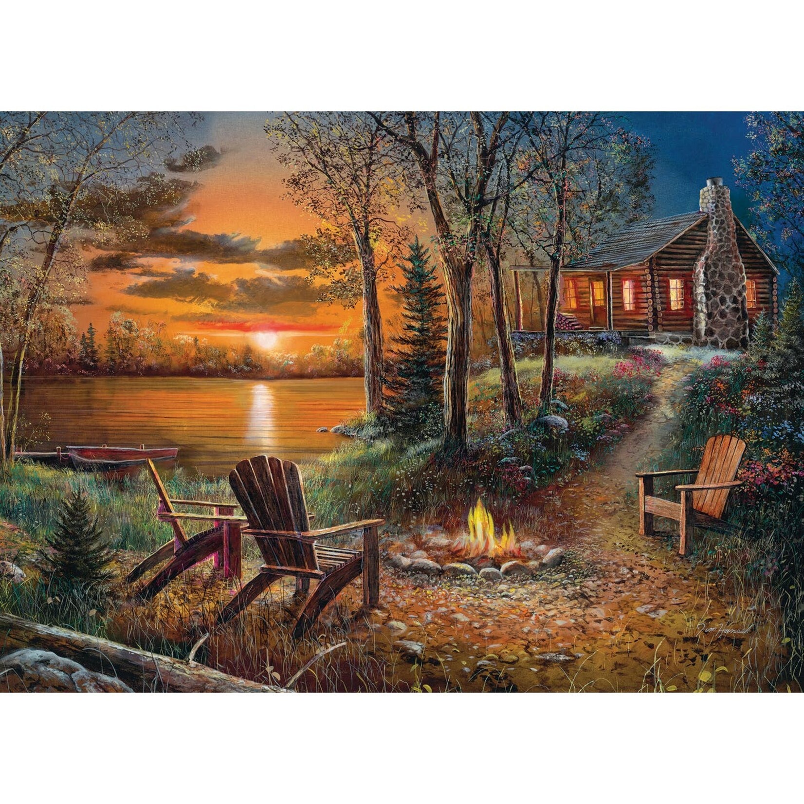 Cobble Hill Fireside 500 Piece Puzzle