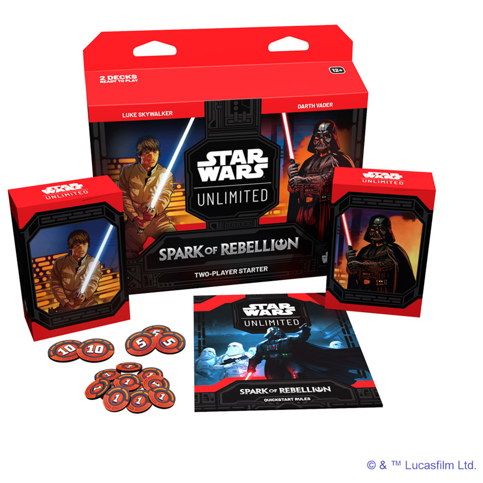Fantasy Flight Games Star Wars: Unlimited - Spark of Rebellion Two- Player Starter Kit