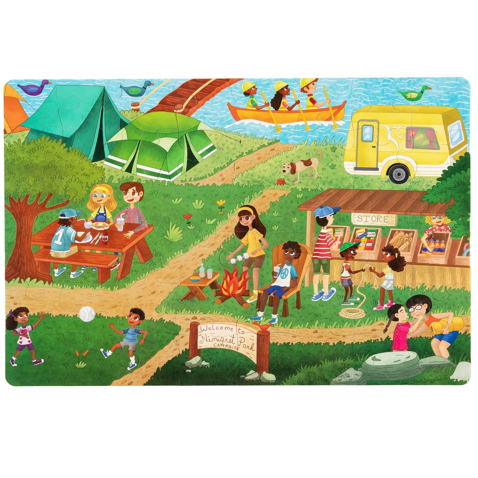 Upbounders Camping Outdoors 48 Piece Floor Puzzle