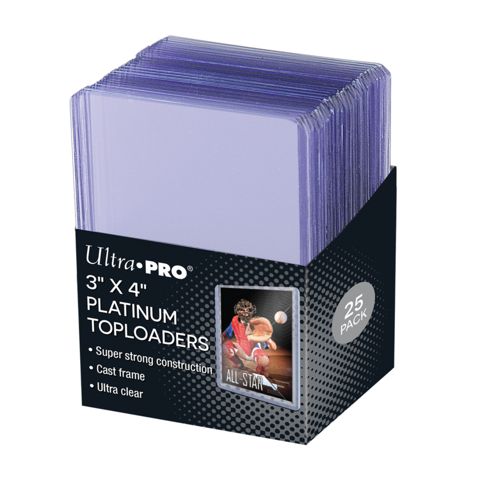 Ultra Pro International Platinum Toploader: 3" x 4" (25)
