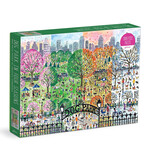 galison Dog Park in Four Seasons 1000 Piece Puzzle