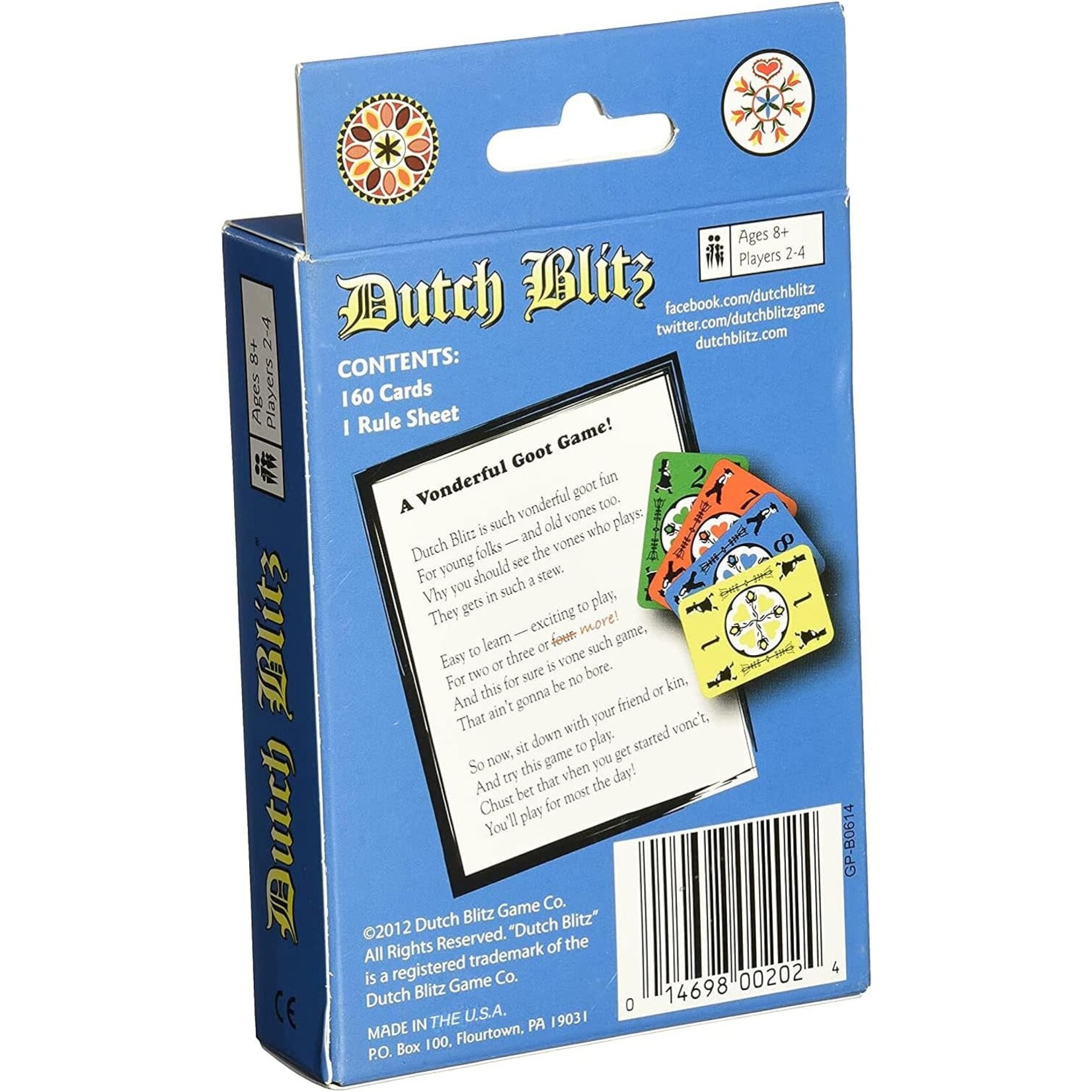 Dutch Blitz Game Co. Dutch Blitz Blue Expansion
