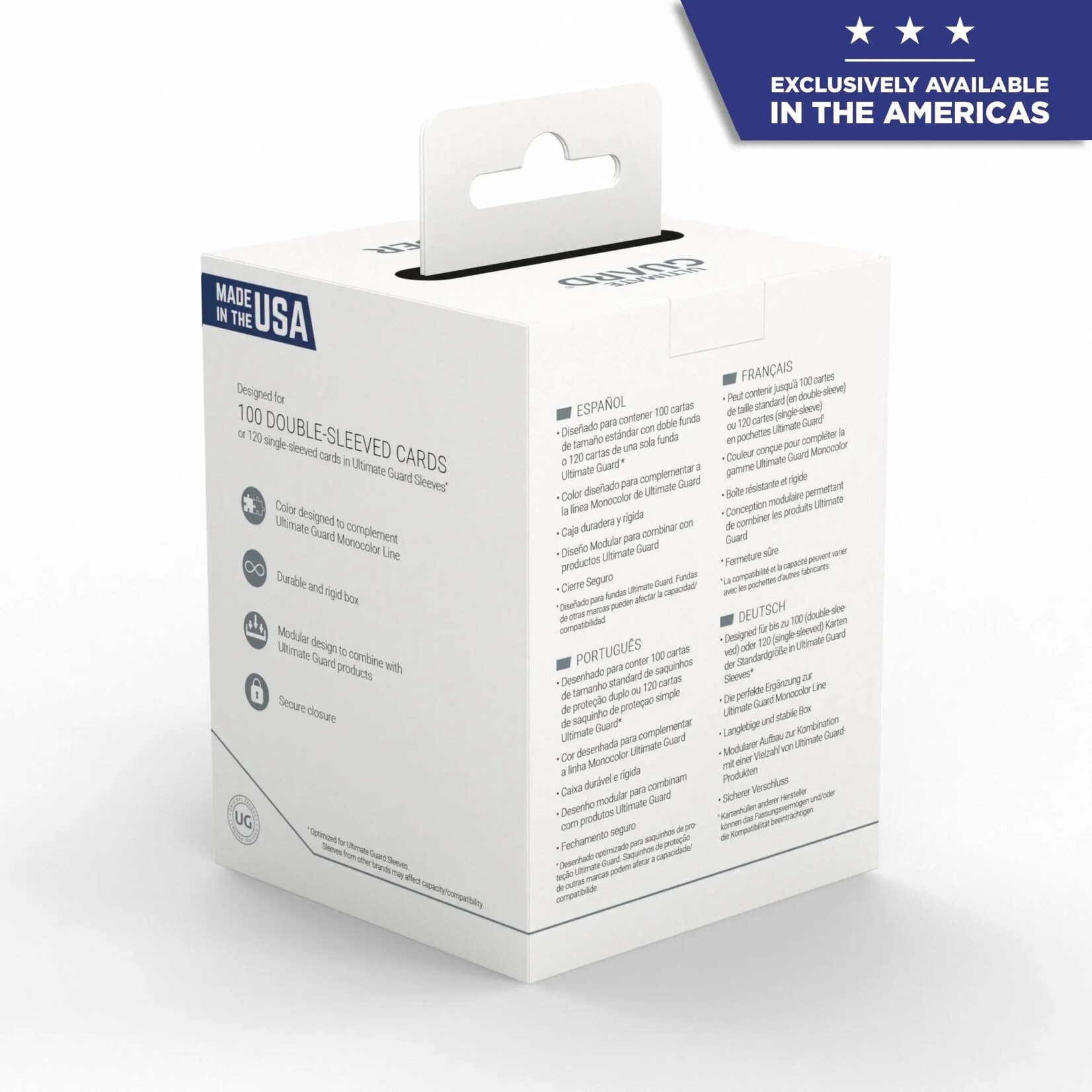 Ultimate Guard Boulder 100+ Solid Deck Case - Black