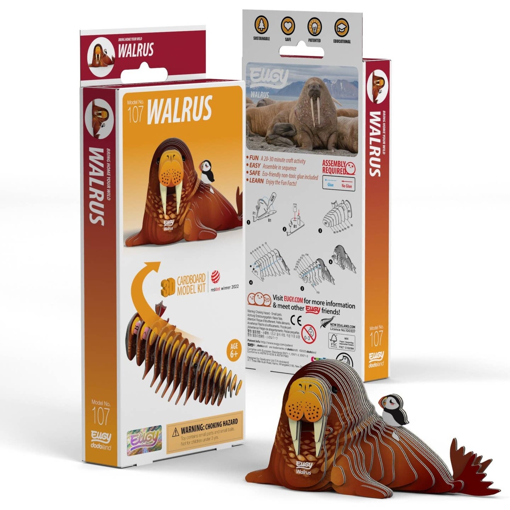 EUGY Walrus 3D Puzzle