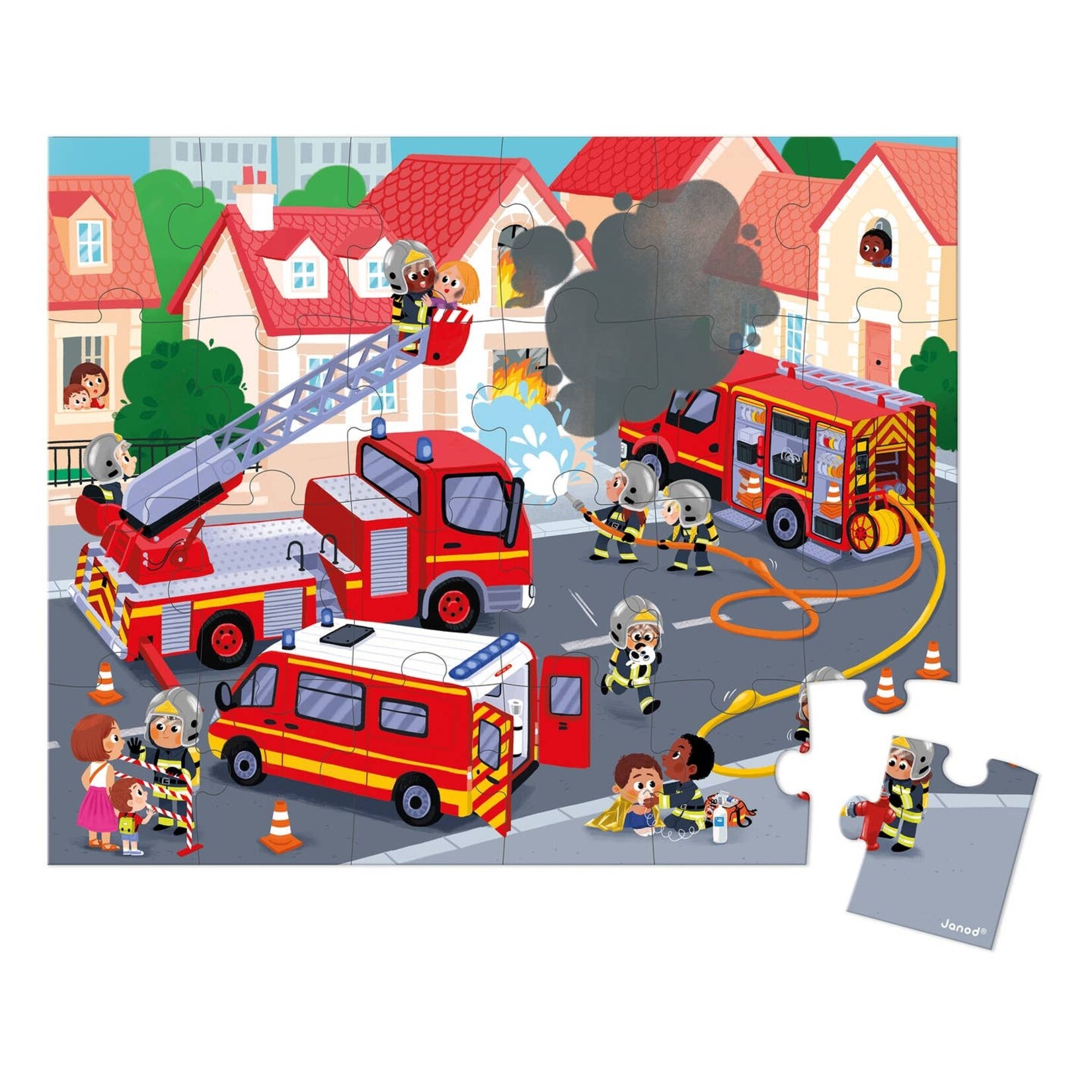 Janod Fireman 24 Piece Puzzle