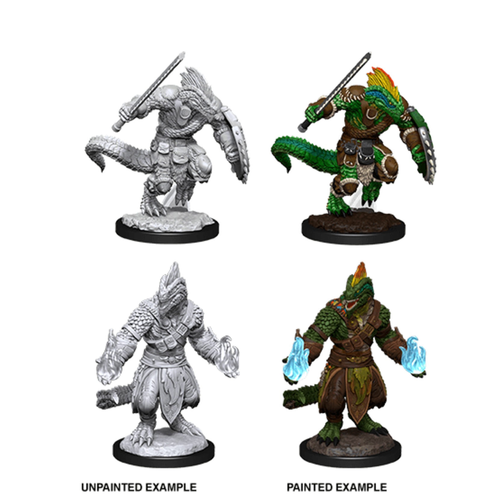 WizKids D&D Nolzur's Marvelous Miniatures: Lizardfolk Barbarian & Lizardfolk Cleric
