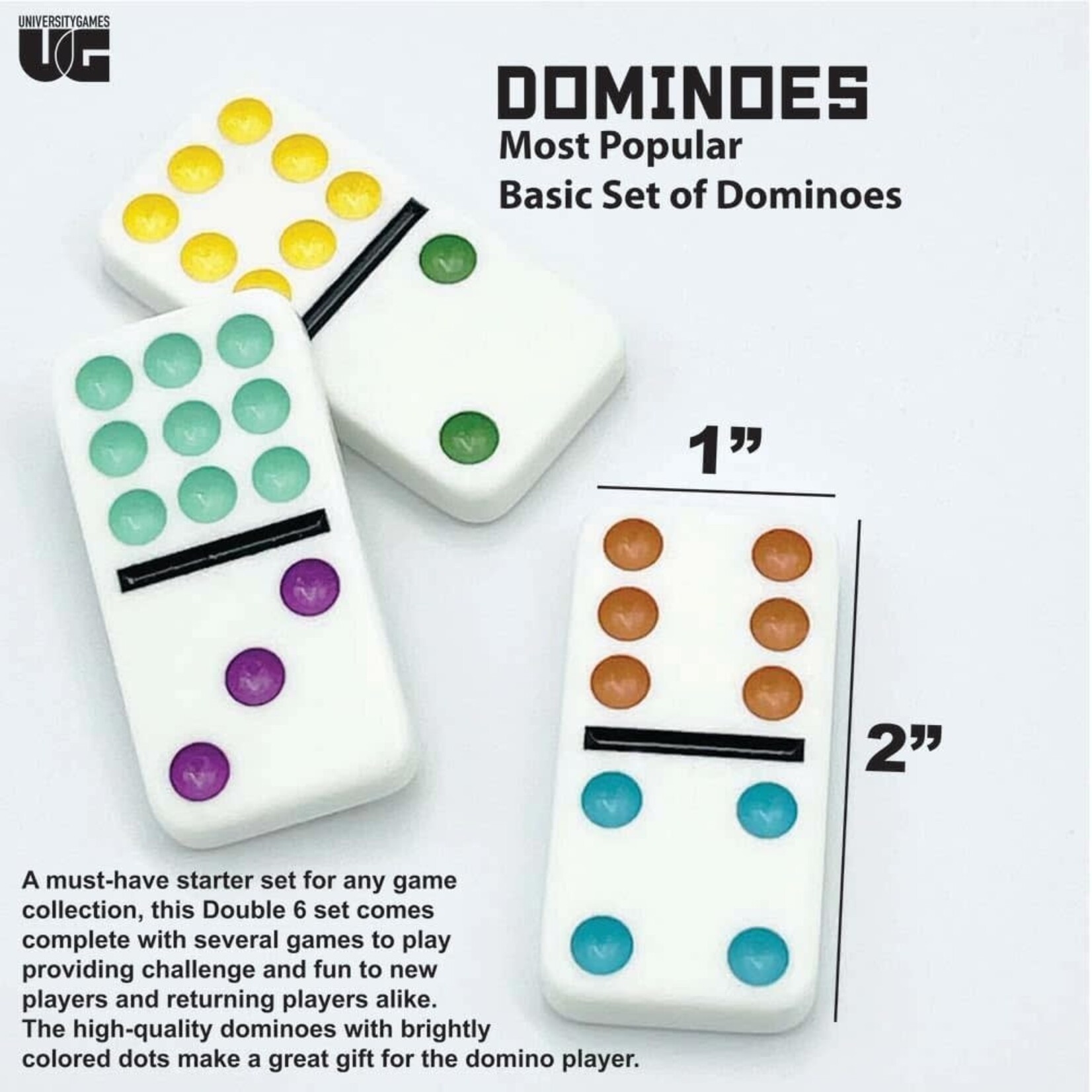 University Games Basic Dominoes - Double 6
