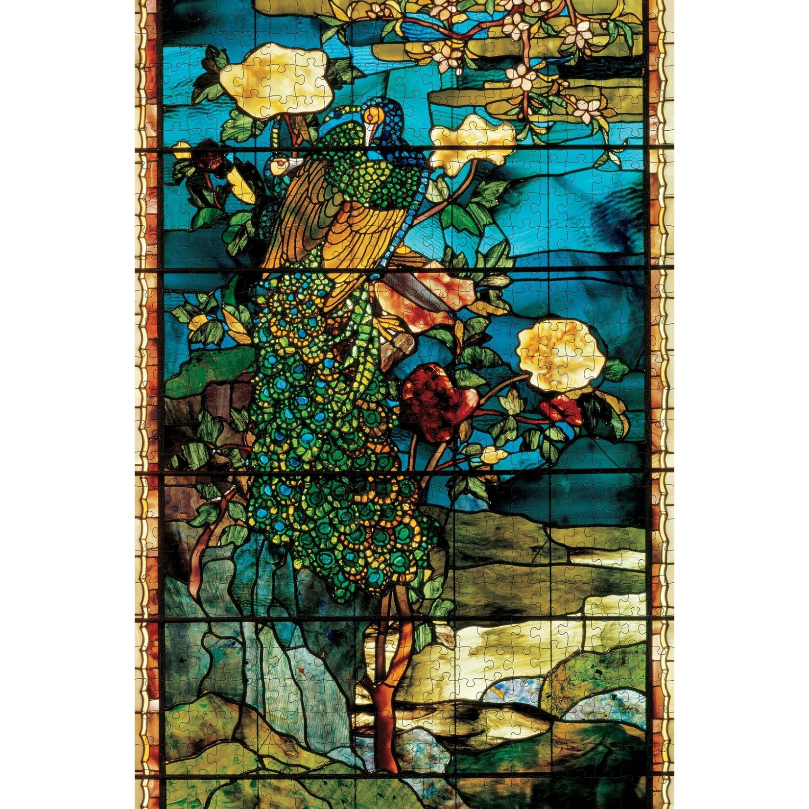 Pomegranate John La Farge: Peacocks and Peonies II 500-piece Jigsaw Puzzle