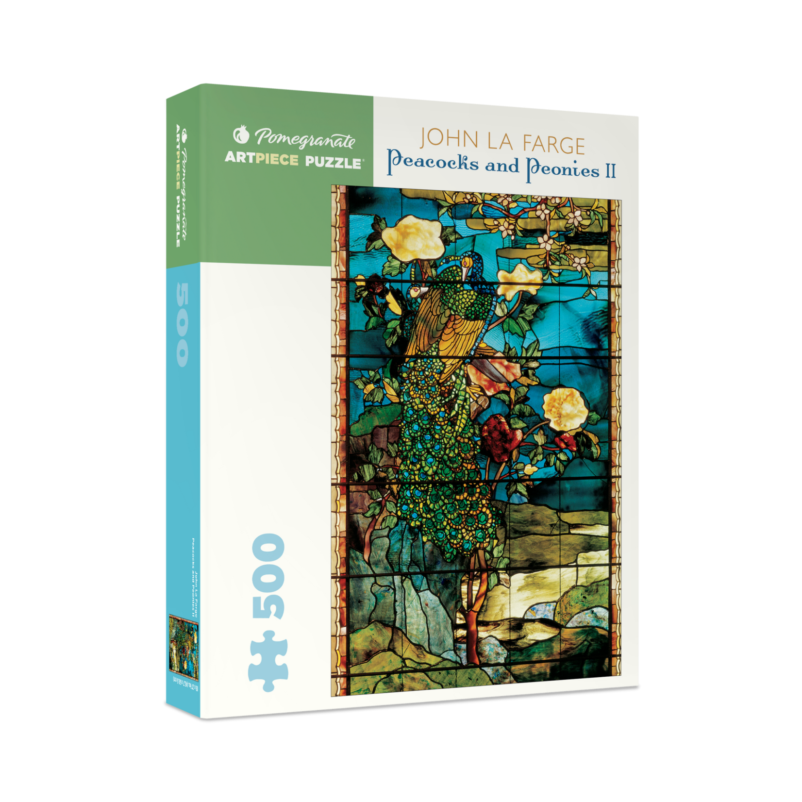 Pomegranate John La Farge: Peacocks and Peonies II 500-piece Jigsaw Puzzle