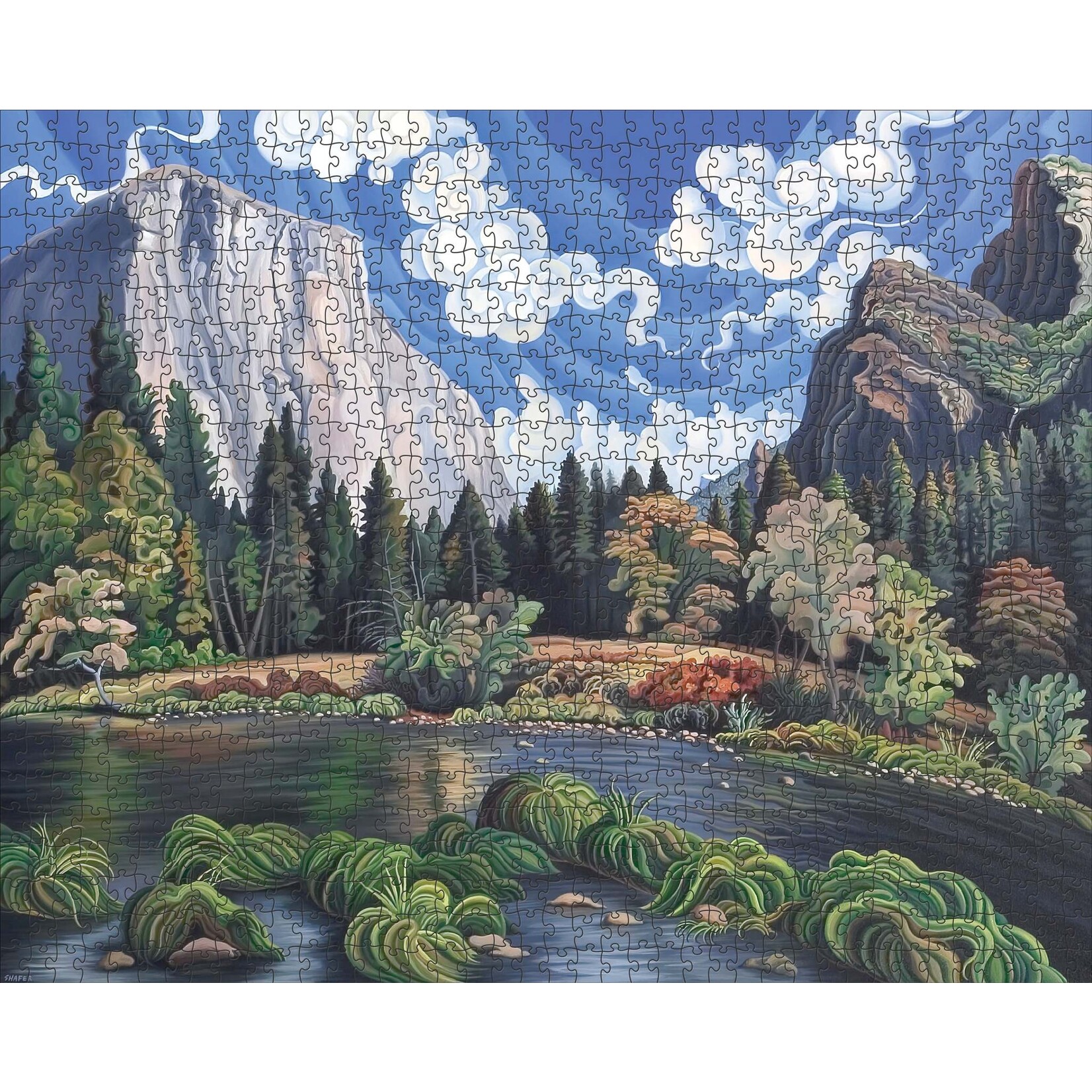 Pomegranate Phyllis Shafer: Autumn in Yosemite Valley 1000-Piece Jigsaw Puzzle