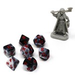 Die Hard Dice Critlings 7 Piece Mini RPG Set - Crimson Noir