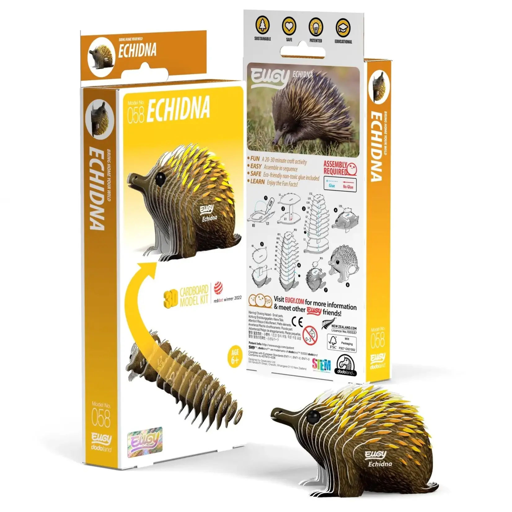 EUGY Echidna 3D Puzzle