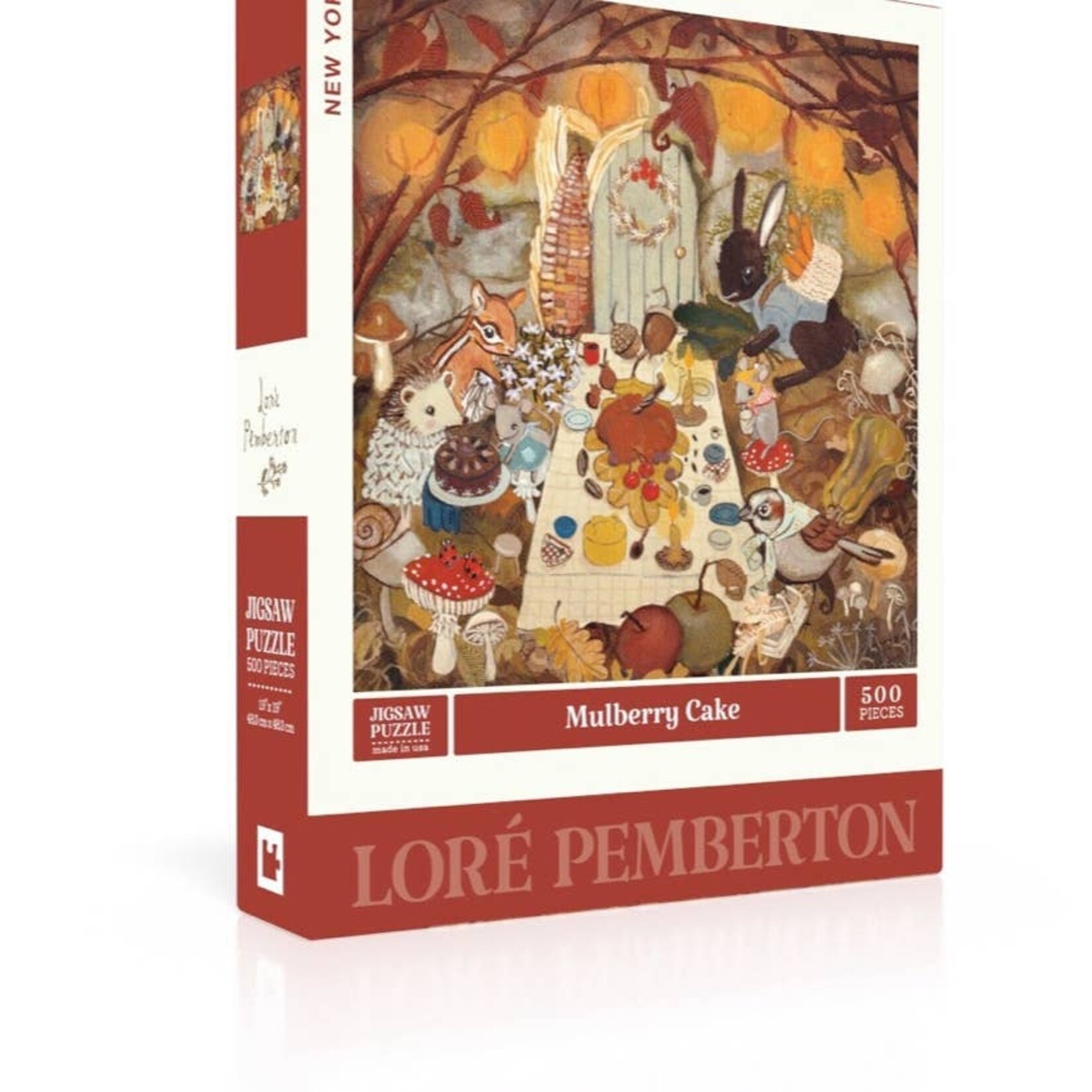 New York Puzzle Co Loré Pemberton - Mulberry Cake 500 Piece Puzzle