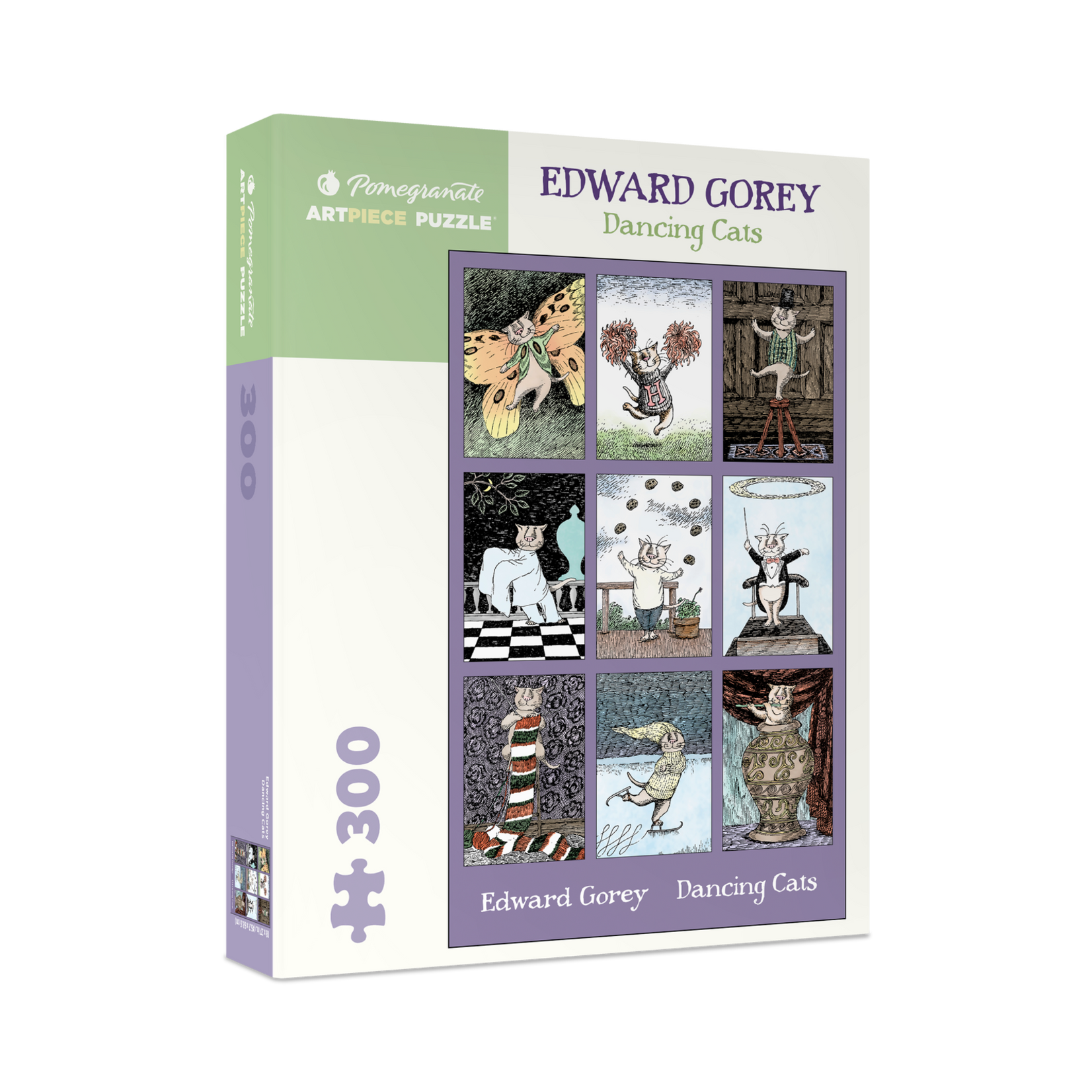 Pomegranate Edward Gorey: Dancing Cats 300-Piece Jigsaw Puzzle