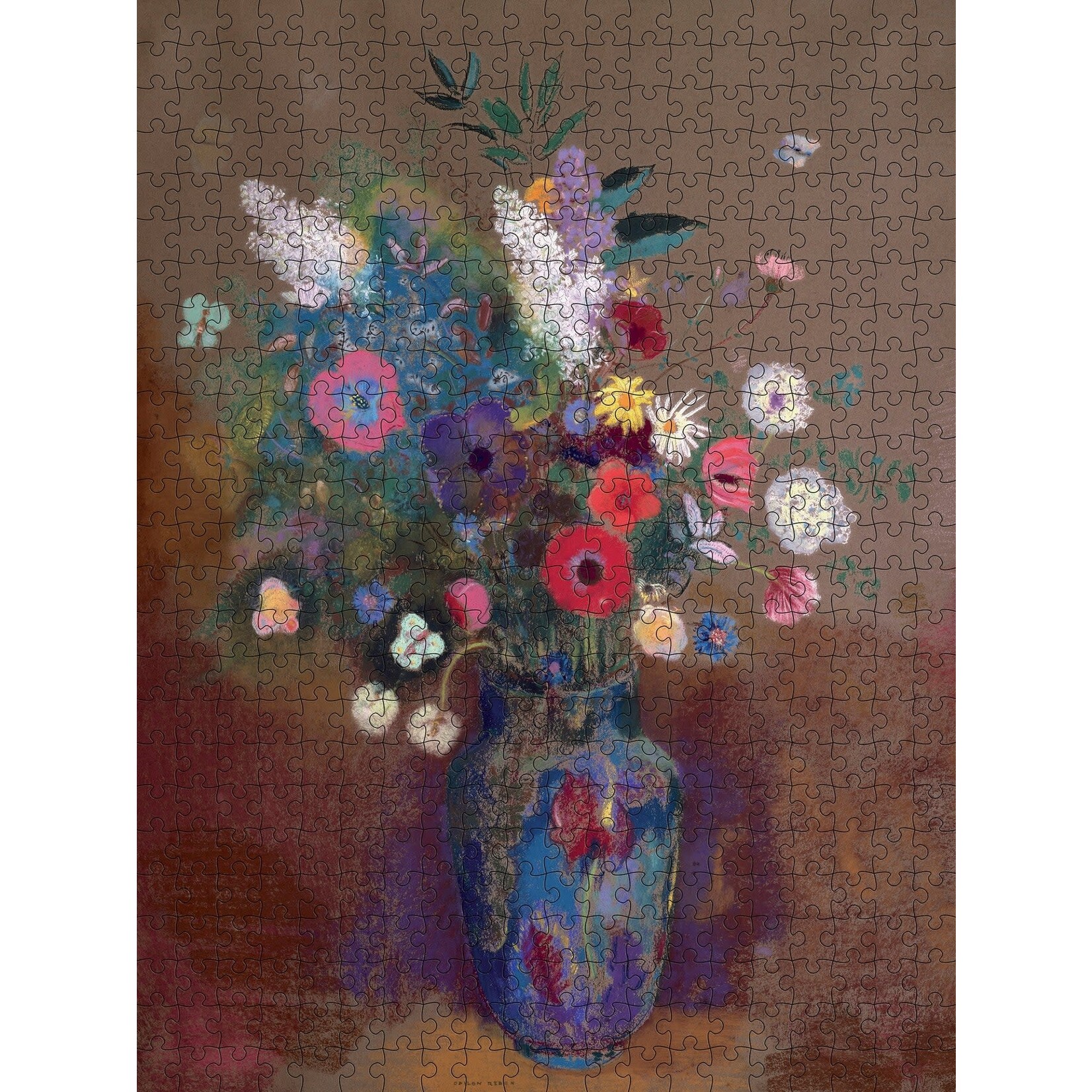 Pomegranate Odilon Redon: Bouquet of Flowers 500-Piece Jigsaw Puzzle