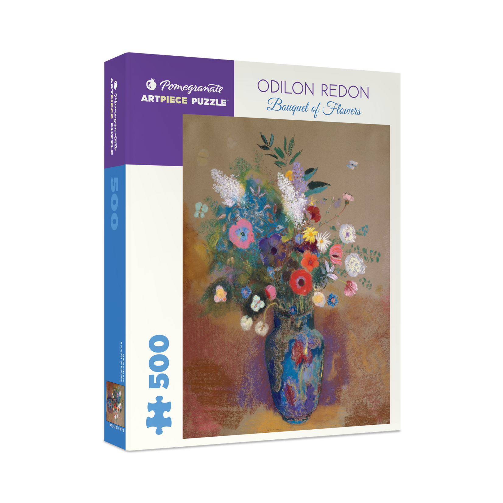 Pomegranate Odilon Redon: Bouquet of Flowers 500-Piece Jigsaw Puzzle