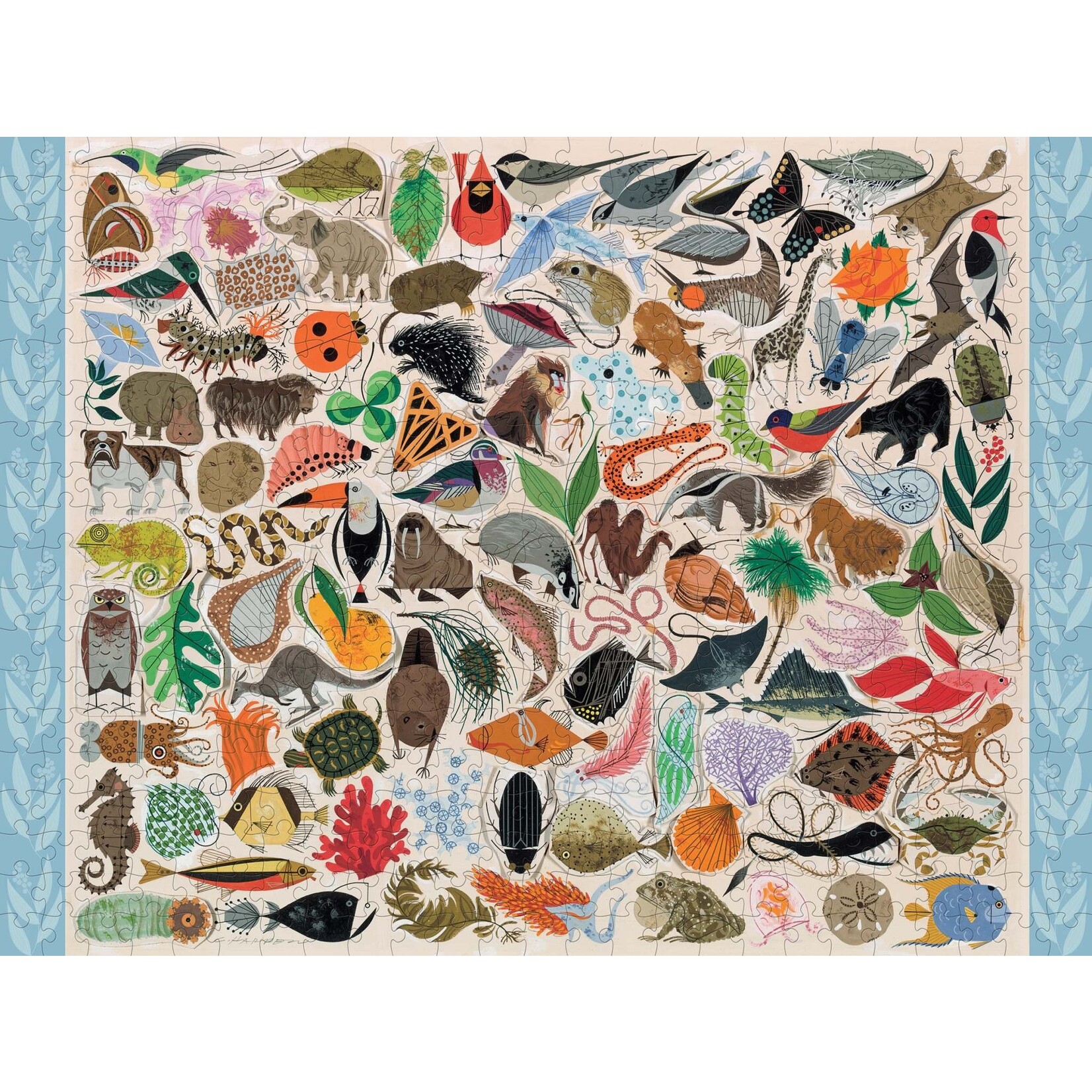 Pomegranate Charley Harper: Tree of Life 500-Piece Jigsaw Puzzle