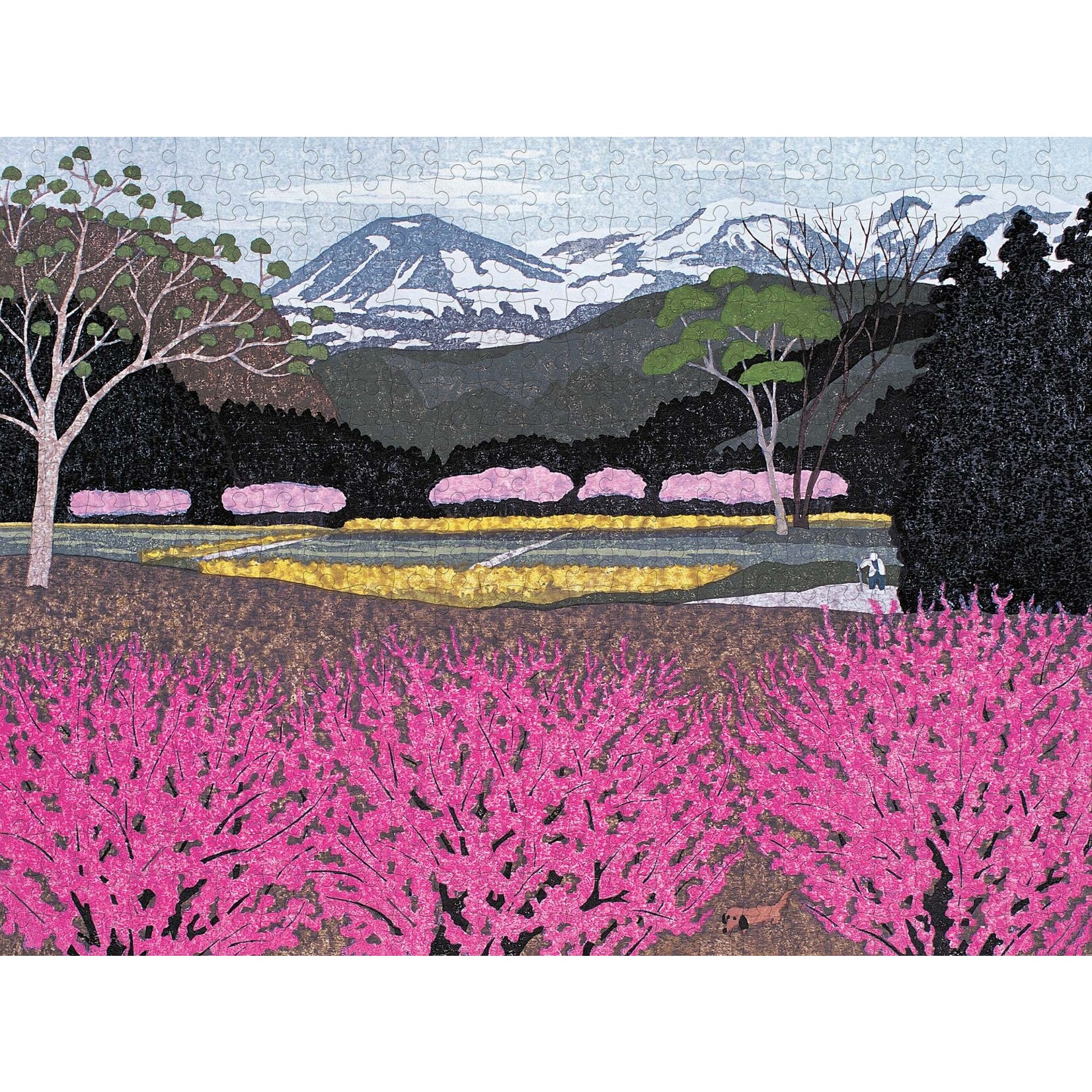Pomegranate Kazuyuki Ohtsu: Flowers in Village 500-piece Jigsaw Puzzle