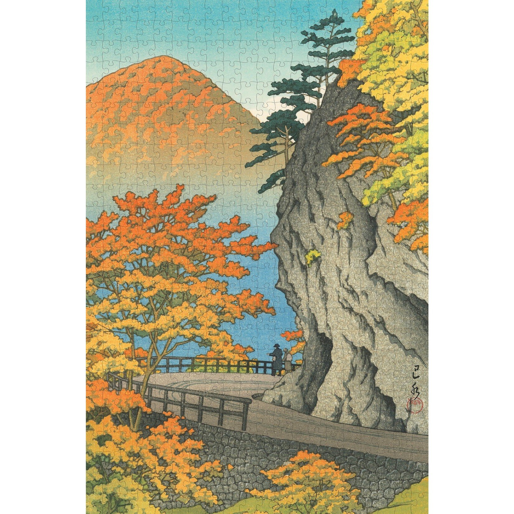 Pomegranate Kawase Hasui: Autumn at Saruiwa 500-Piece Jigsaw Puzzle