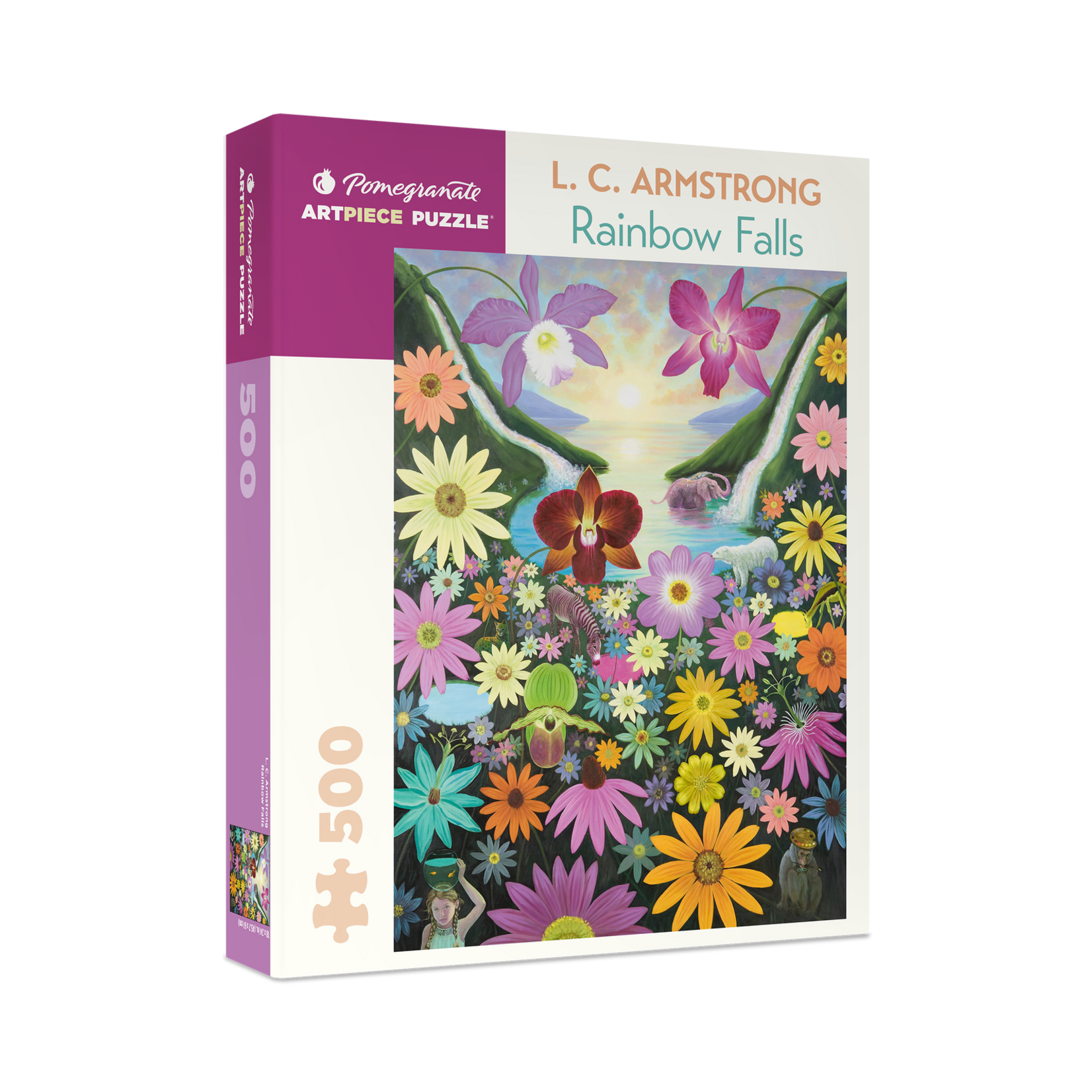 Pomegranate L. C. Armstrong: Rainbow Falls 500-Piece Jigsaw Puzzle