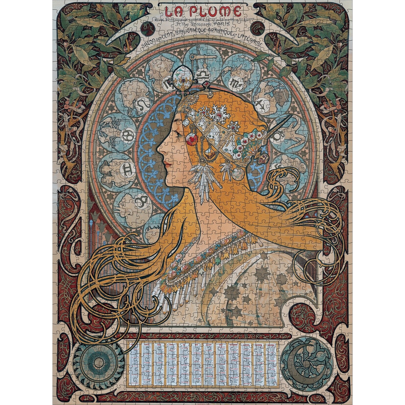 Pomegranate Alphonse Mucha: Zodiac 1000-Piece Jigsaw Puzzle
