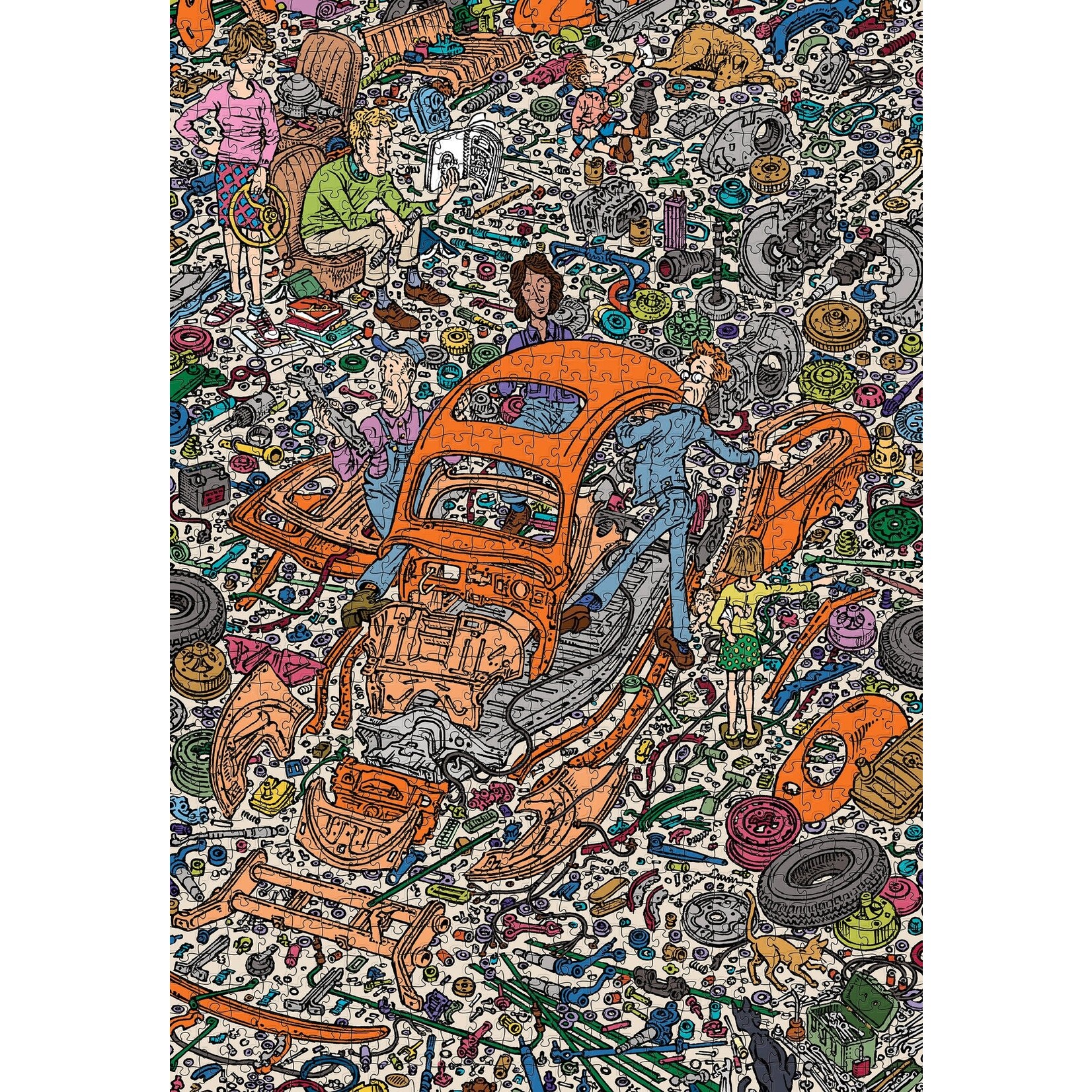 Pomegranate Peter Aschwanden: The Exploded Beetle 1000-Piece Jigsaw Puzzle