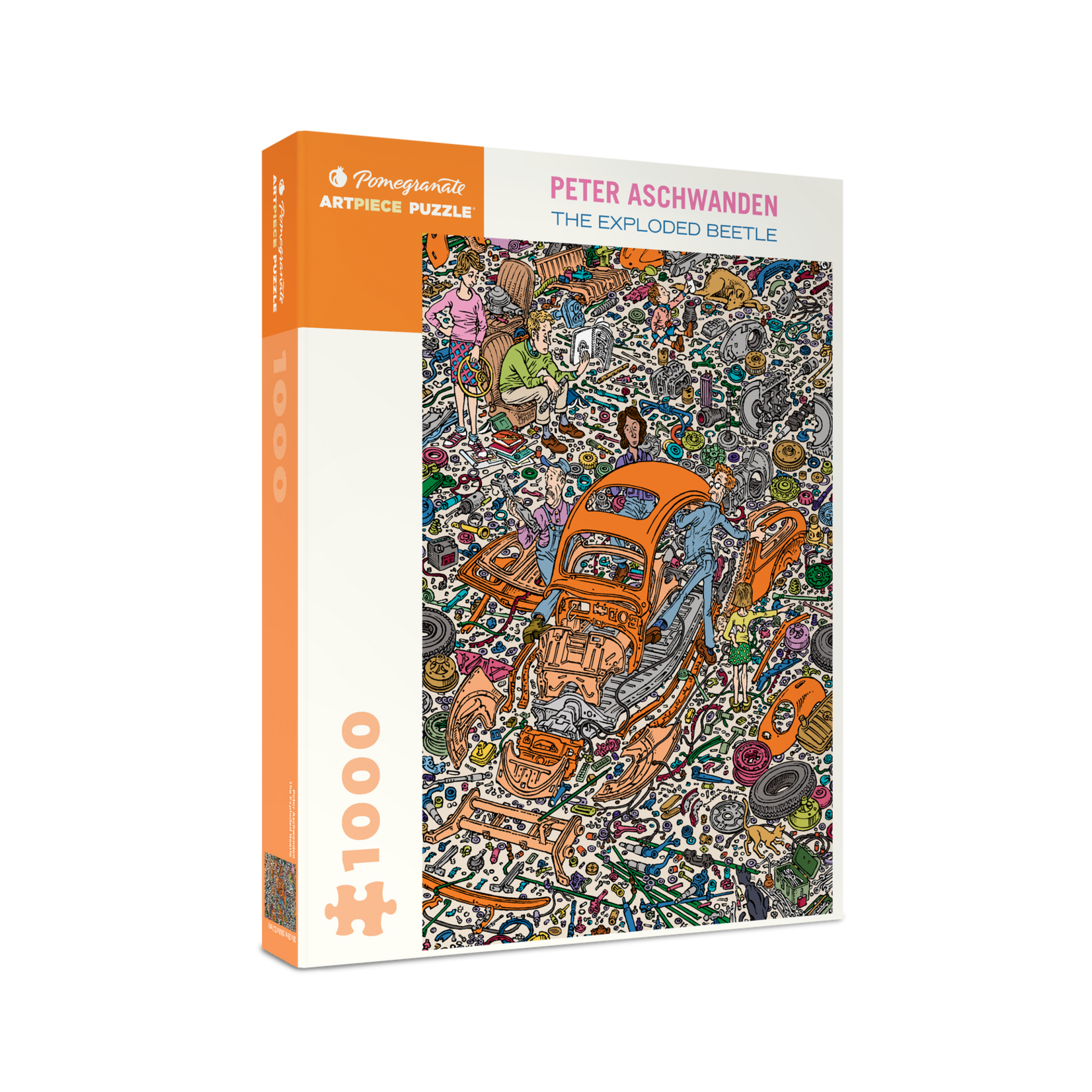 Pomegranate Peter Aschwanden: The Exploded Beetle 1000-Piece Jigsaw Puzzle