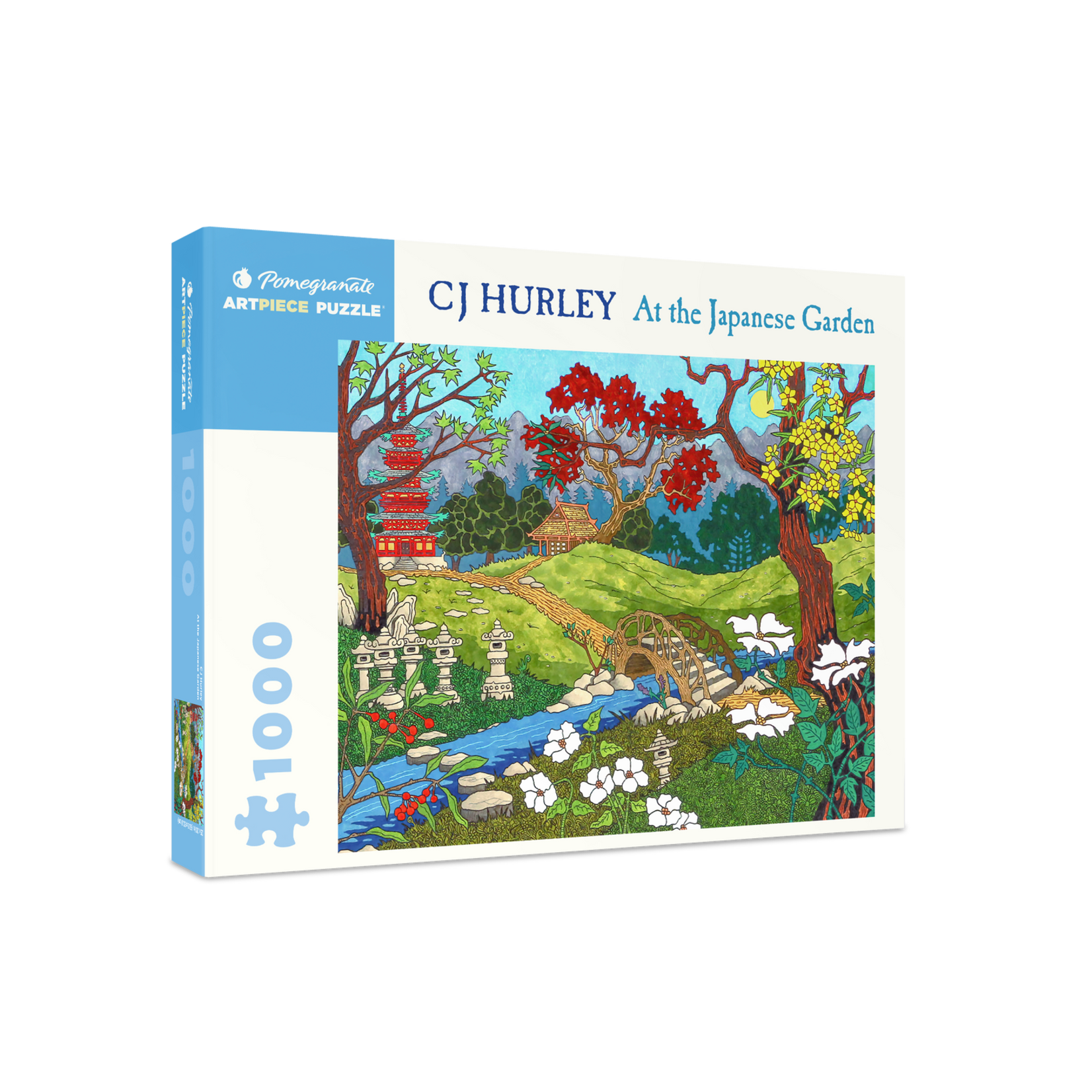 Pomegranate CJ Hurley: At the Japanese Garden 1000-Piece Jigsaw Puzzle