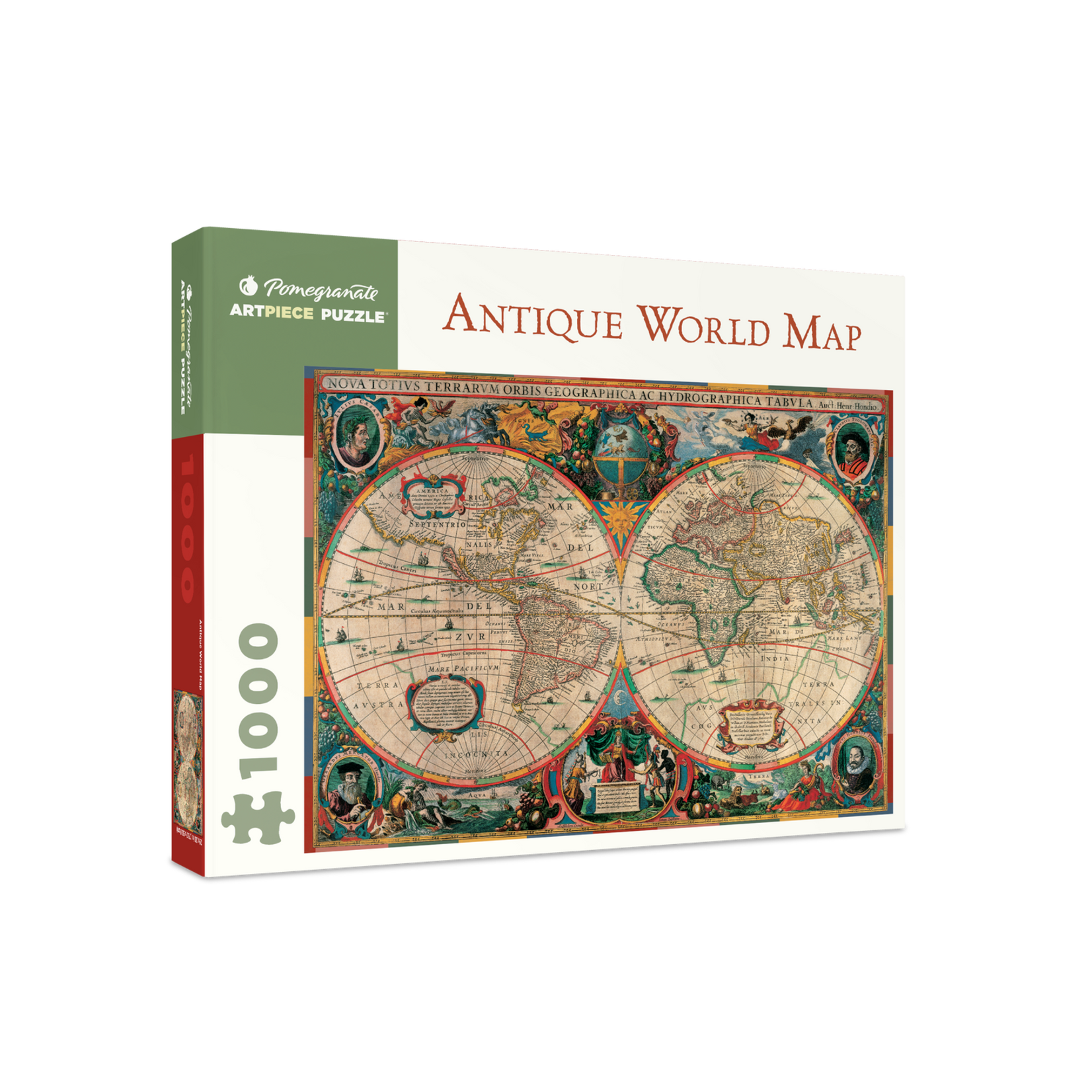 Pomegranate Antique World Map 1000-Piece Jigsaw Puzzle
