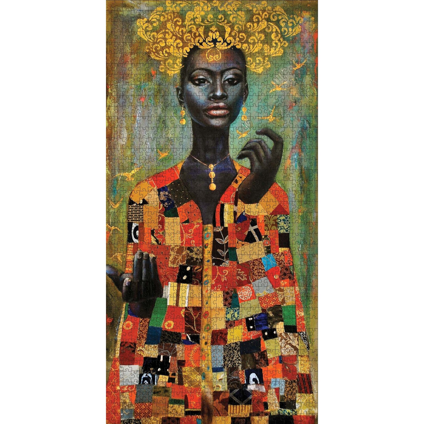 Pomegranate Tamara Madden: Her Coat of Many Colors 1000-Piece Jigsaw Puzzle