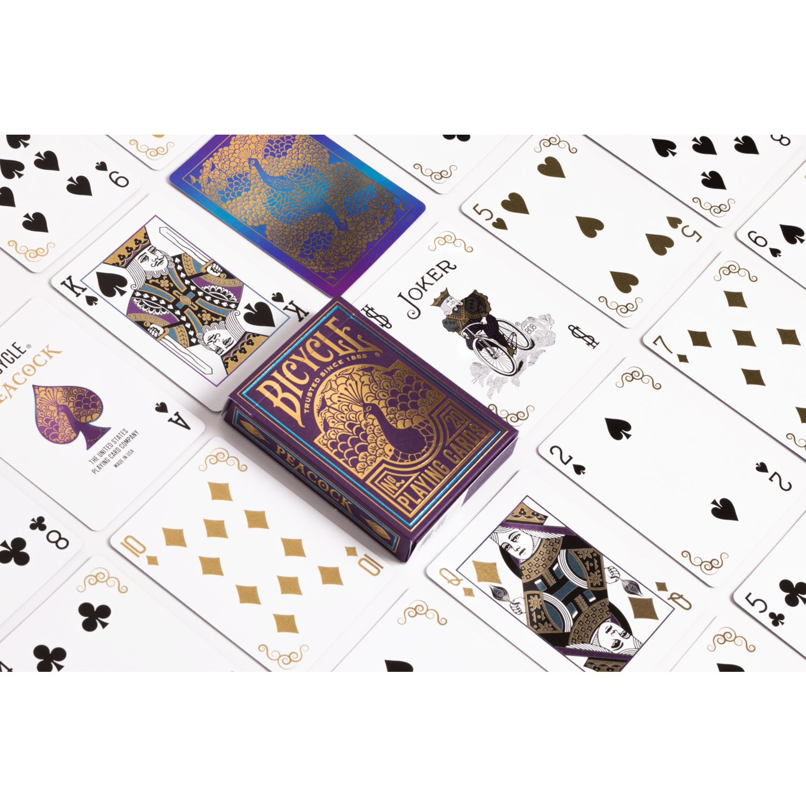 Bicycle Bicycle Playing Cards: Purple Peacock