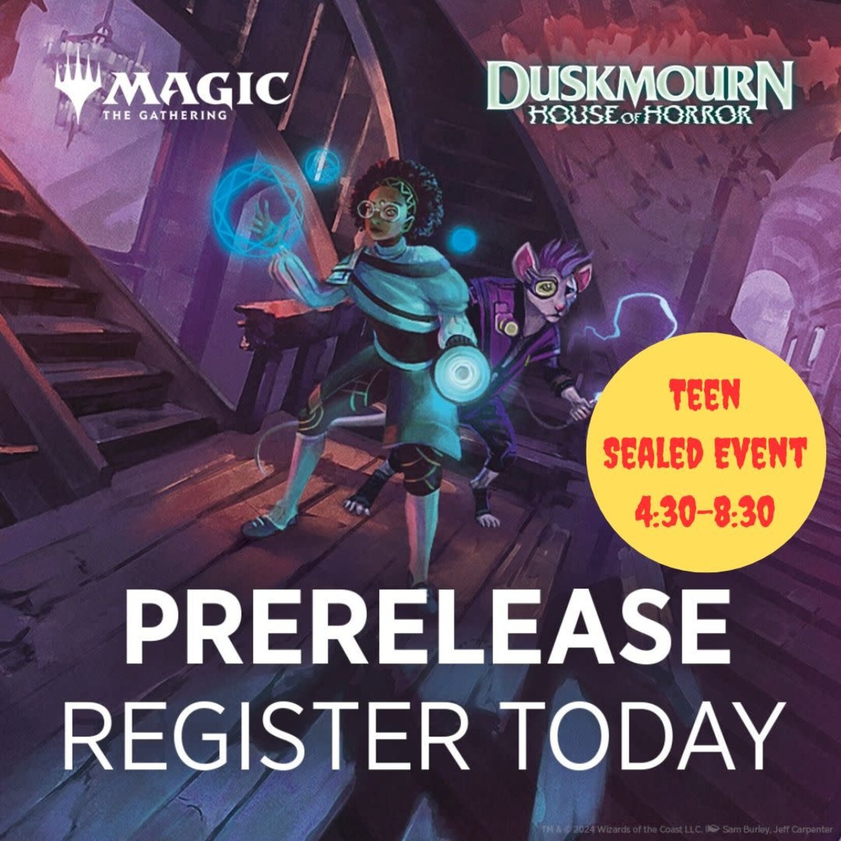 Wizards of the Coast Duskmourn: House of Horror Prerelease for Teens - Friday 9/20