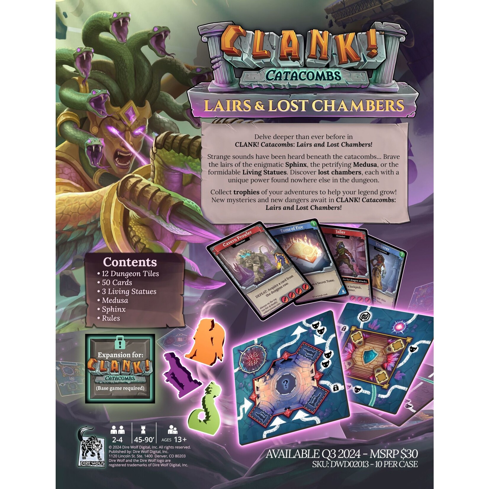 Dire Wolf Digital Clank!: Catacombs Lairs & Lost Chambers