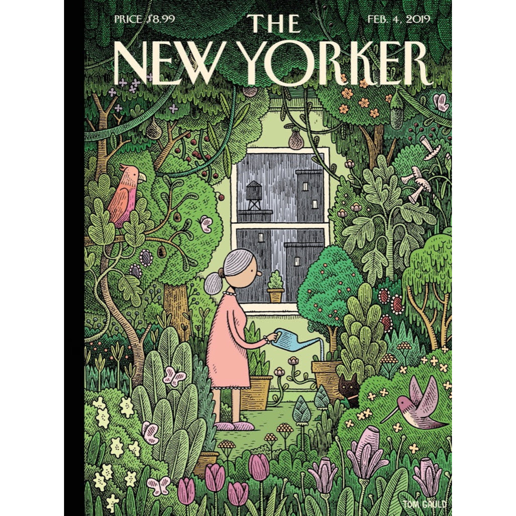New York Puzzle Co New Yorker, The - Winter Garden 500 Piece Puzzle