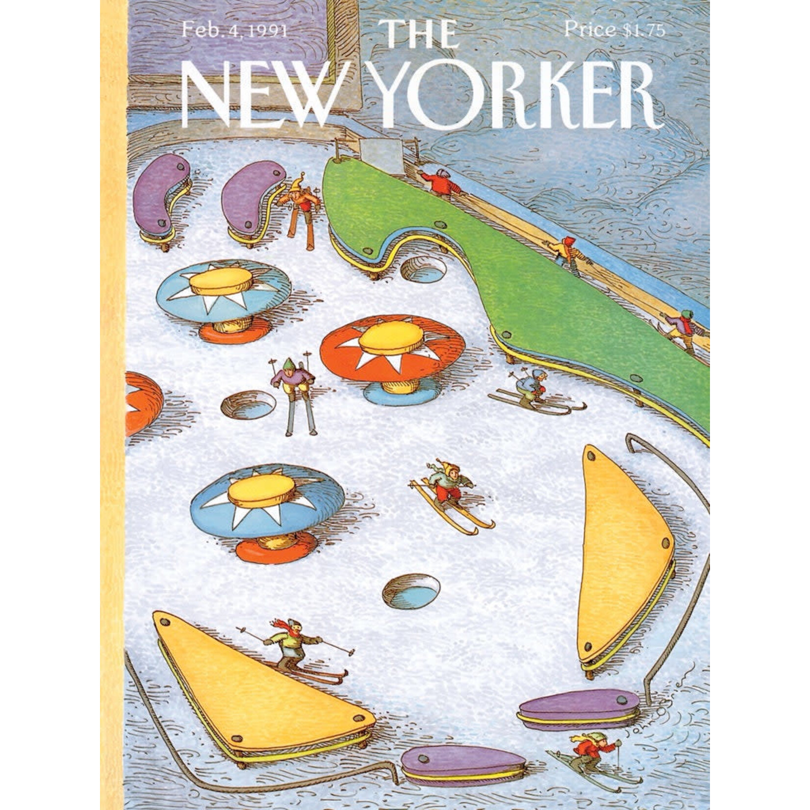 New York Puzzle Co New Yorker, The - Pinball Piste 500 Piece Puzzle
