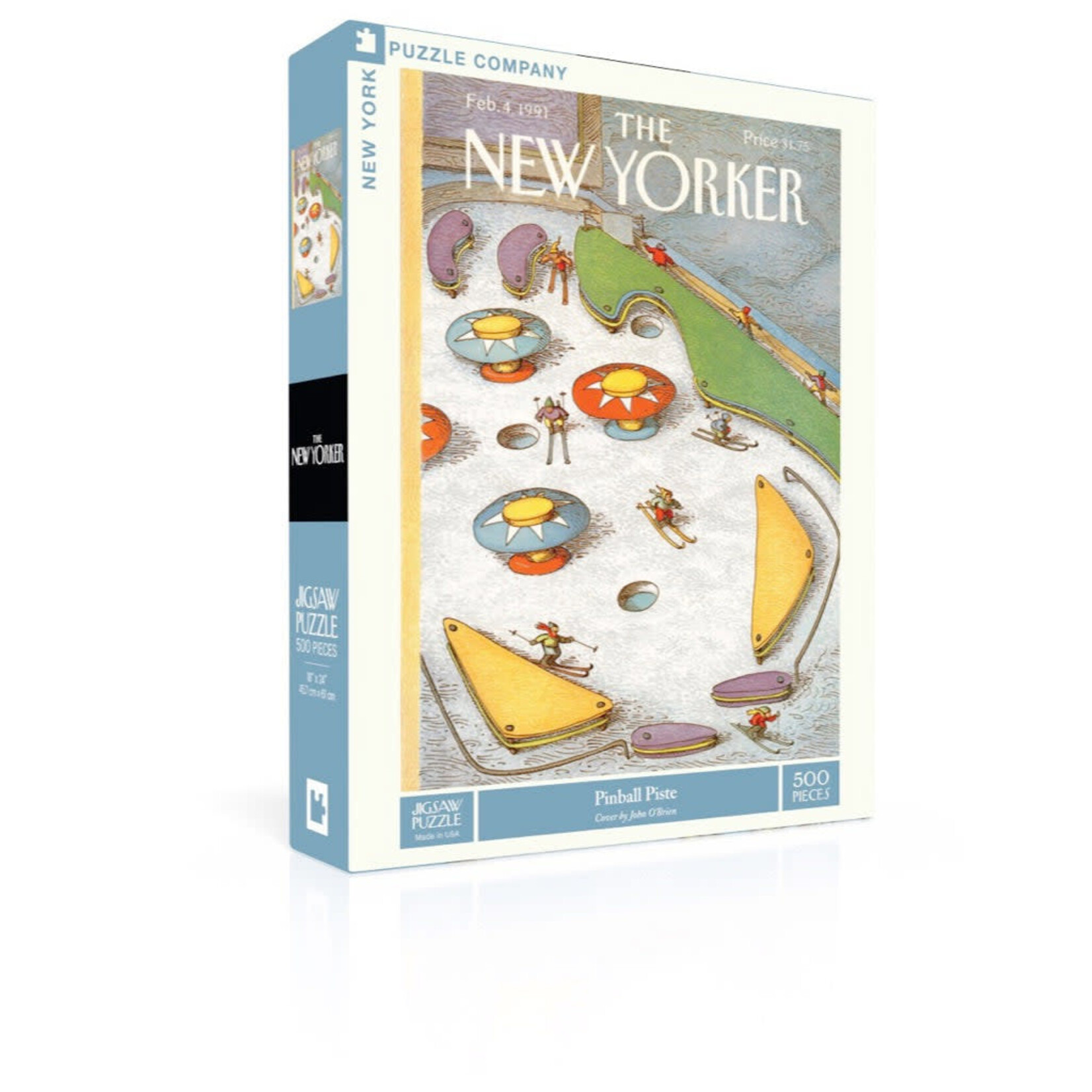 New York Puzzle Co New Yorker, The - Pinball Piste 500 Piece Puzzle